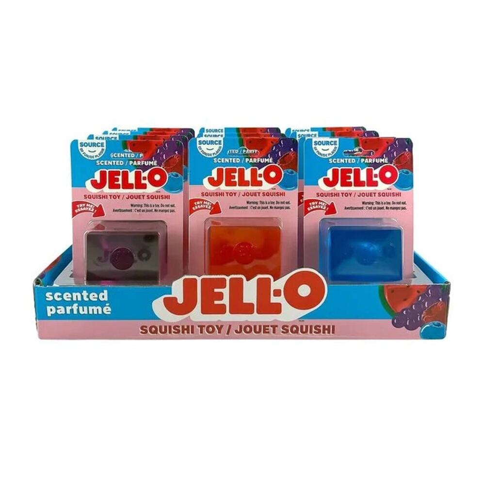 🔥JELL-O Brand Stretchy SQUISHY TOY Fidget Squeeze Blue Viral TIKTOK BNWT🔥